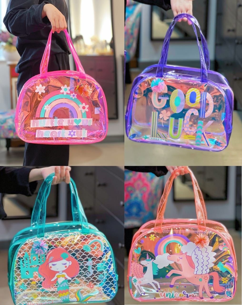 Holographic Vest Duffle Hand Bags